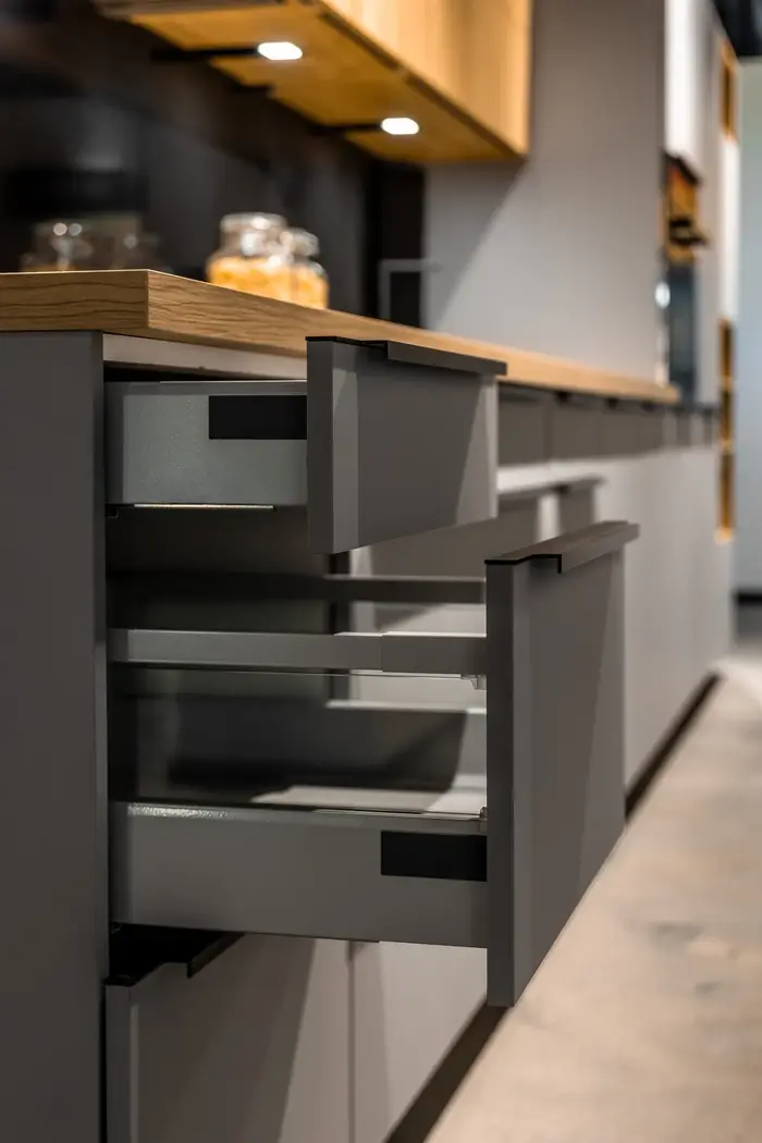 Soft-close kitchen drawer built in San Jose del Cabo