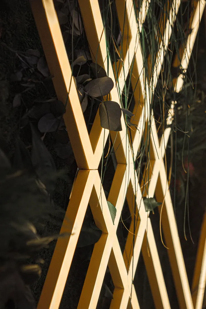 Outdoor wood structure in San Jose del Cabo