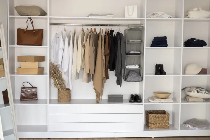 Wood closet renovation in a Cabo villa